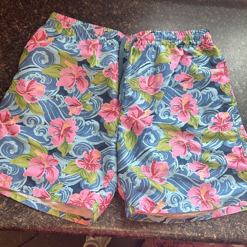 Men’s Caden Lane Ohana Blue Swim Shorts with liner - Men’s xl